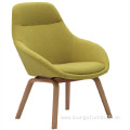 Hot Sales Office Lounge Chair Indoor Wood Legs